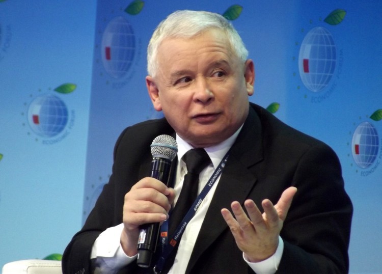 Jarosław Kaczyński at the 23rd Economic Forum in Krynicaj, Poland (Photo: Plotr Drablk, 2013)